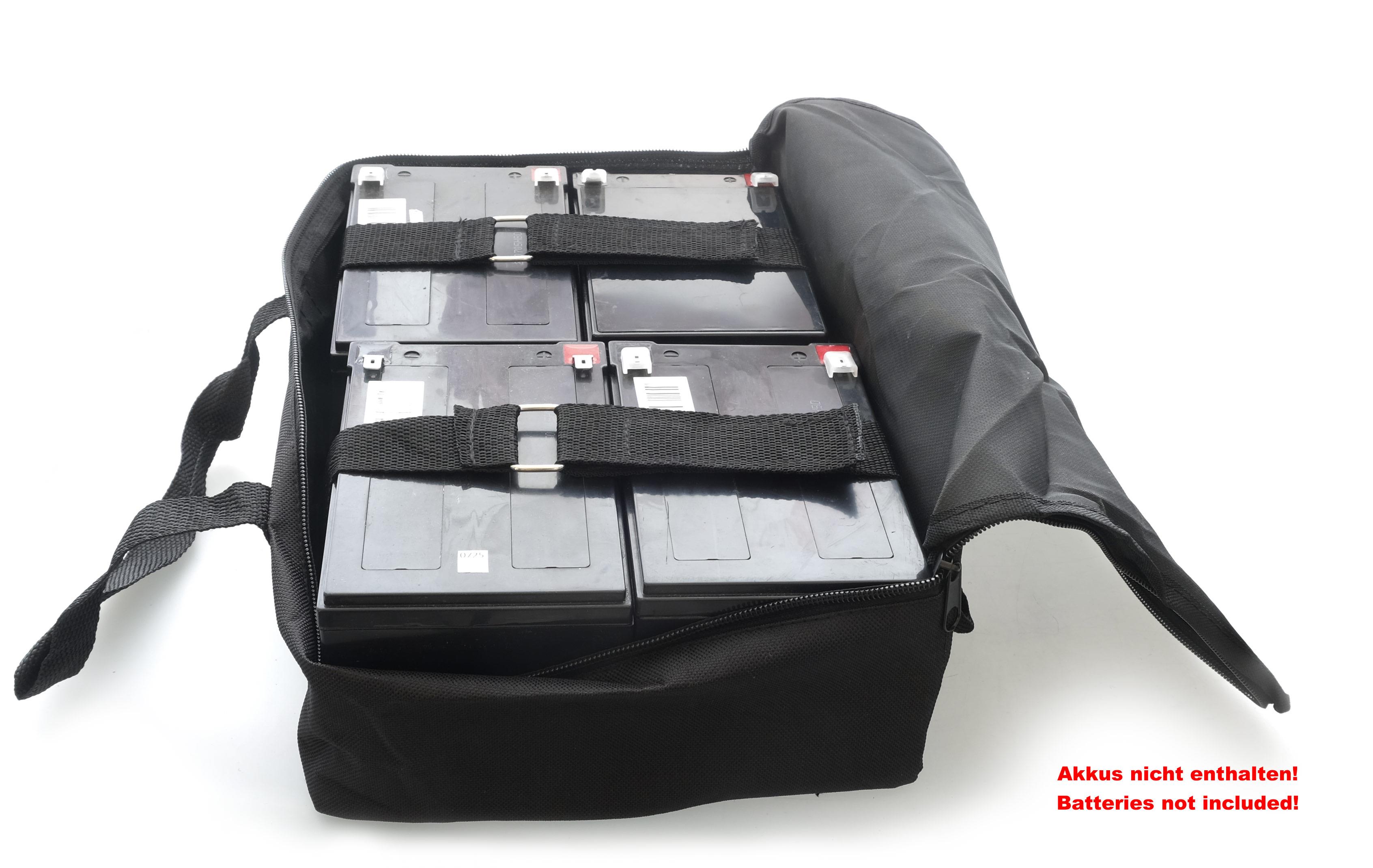 E-Scooter Akkutasche 48V für 4 Akkublöcke 12-15Ah