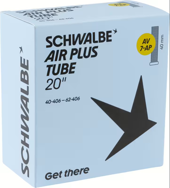 SCHWALBE Schlauch Nr.7+ AP, Air Plus, 20 - Schraderventil (AV) Ventilvariante: Auto- Schrader
