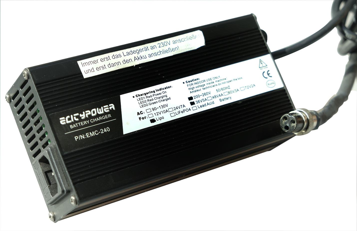 36V 5A Lipo Ladegerät ELITYPOWER mit Chinaanschluss 36V 5A Lipo Ladegerät ELITYPOWER mit Chinaanschluss