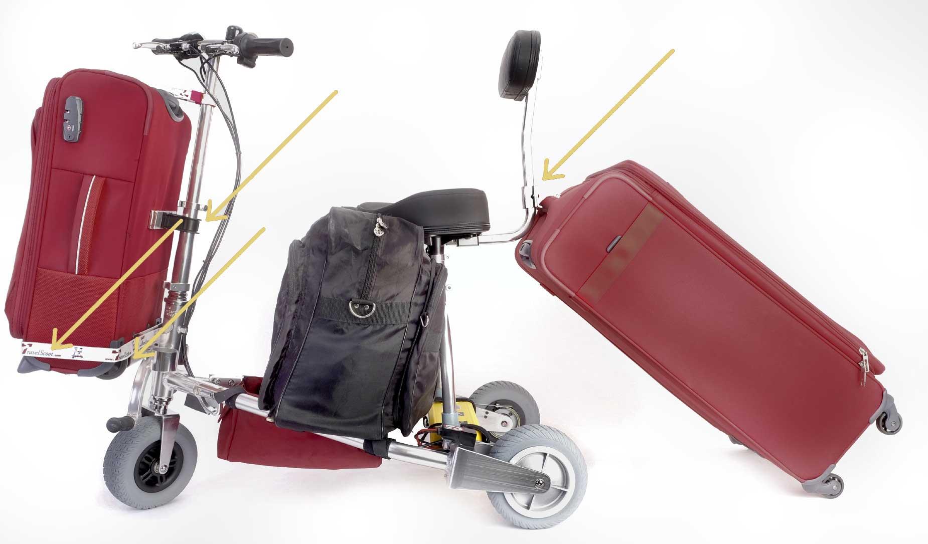 TRAVELSCOOT® Smart Luggage Kit Escape - Ablage-Plattform vorne