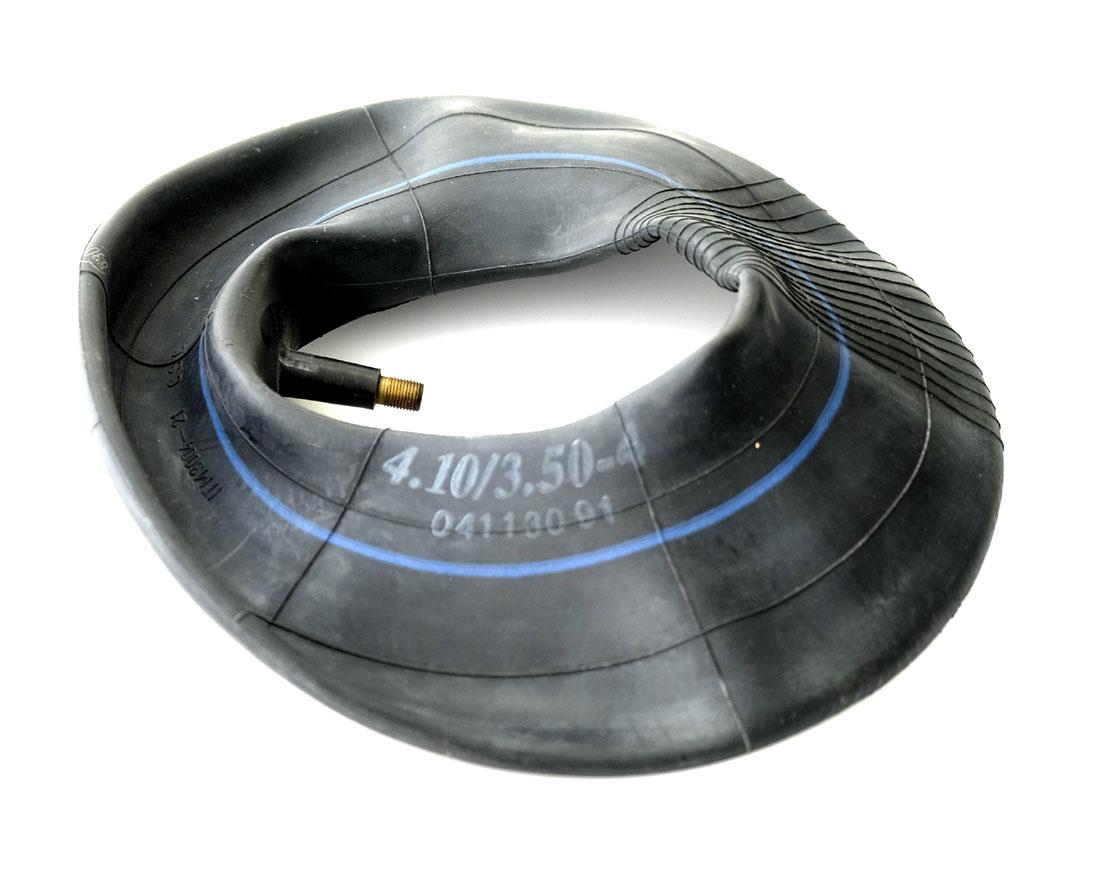 4.10 3.50-4 Schlauch  0°/0°  (gerades gummiertes Autoventil)