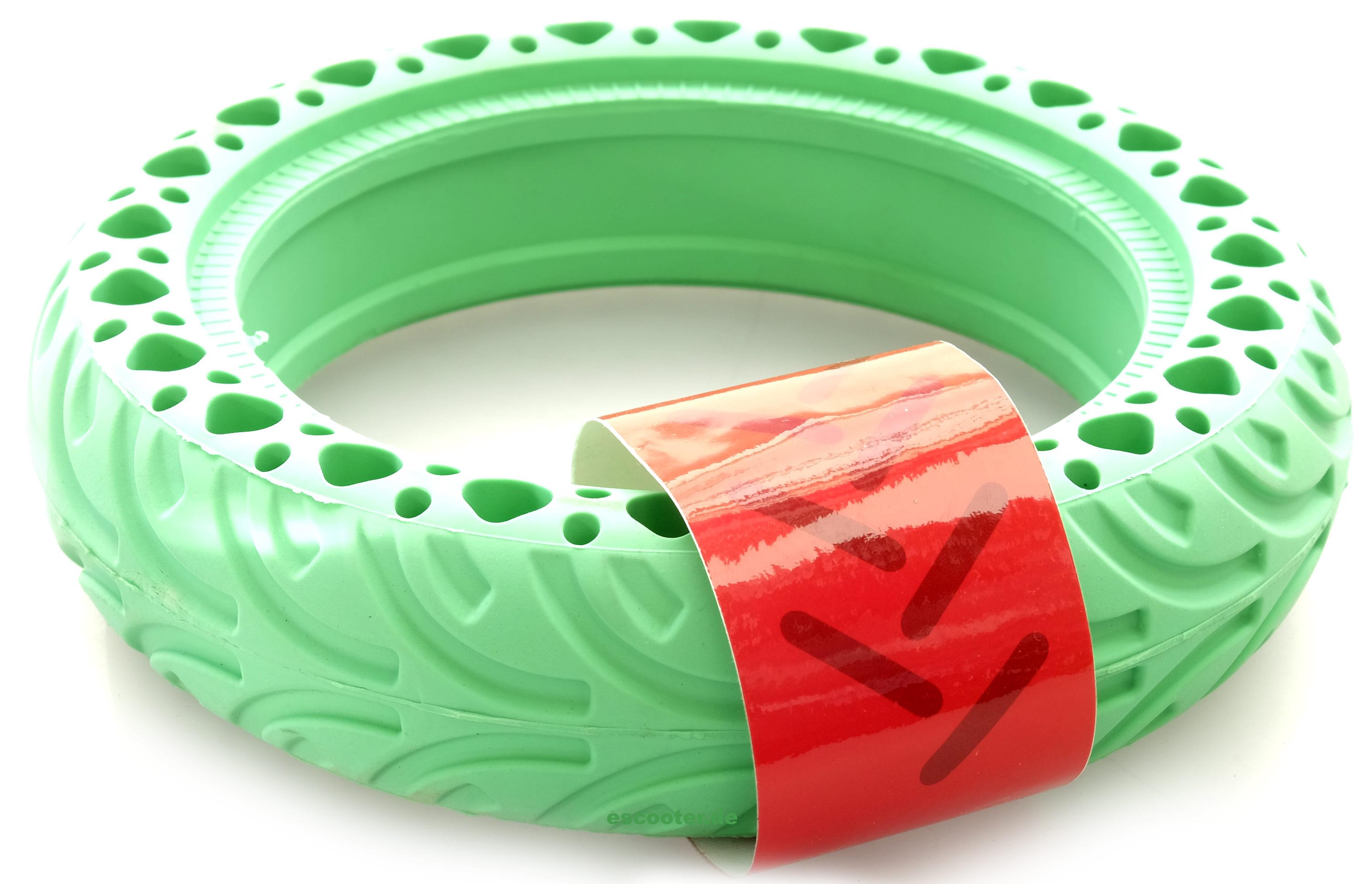 8.5 x 2.0 - 6,1 Zoll Vollgummireifen YZS NEDONG® grün