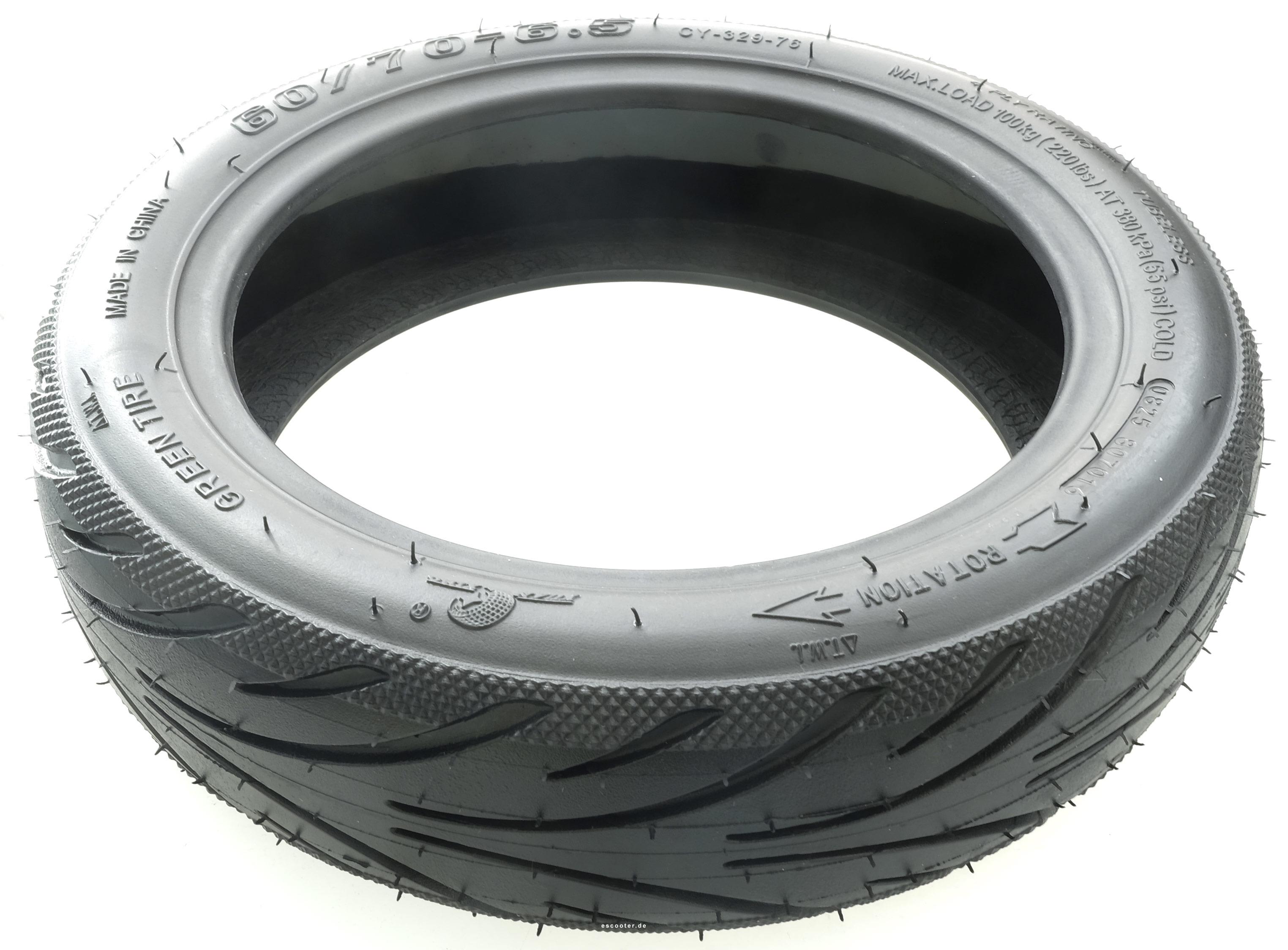 60/70-6.5  Reifen mit Pannenschutzeinlage Yuan Xing Green Tire f. Xiaomi Scooter TL