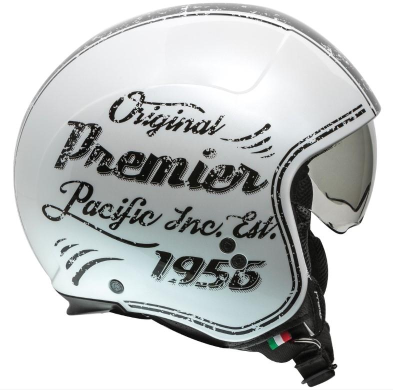 PREMIER jet helmet silver Rocker OR 8