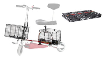 TRAVELSCOOT® Foldable Basket for Front or Rear