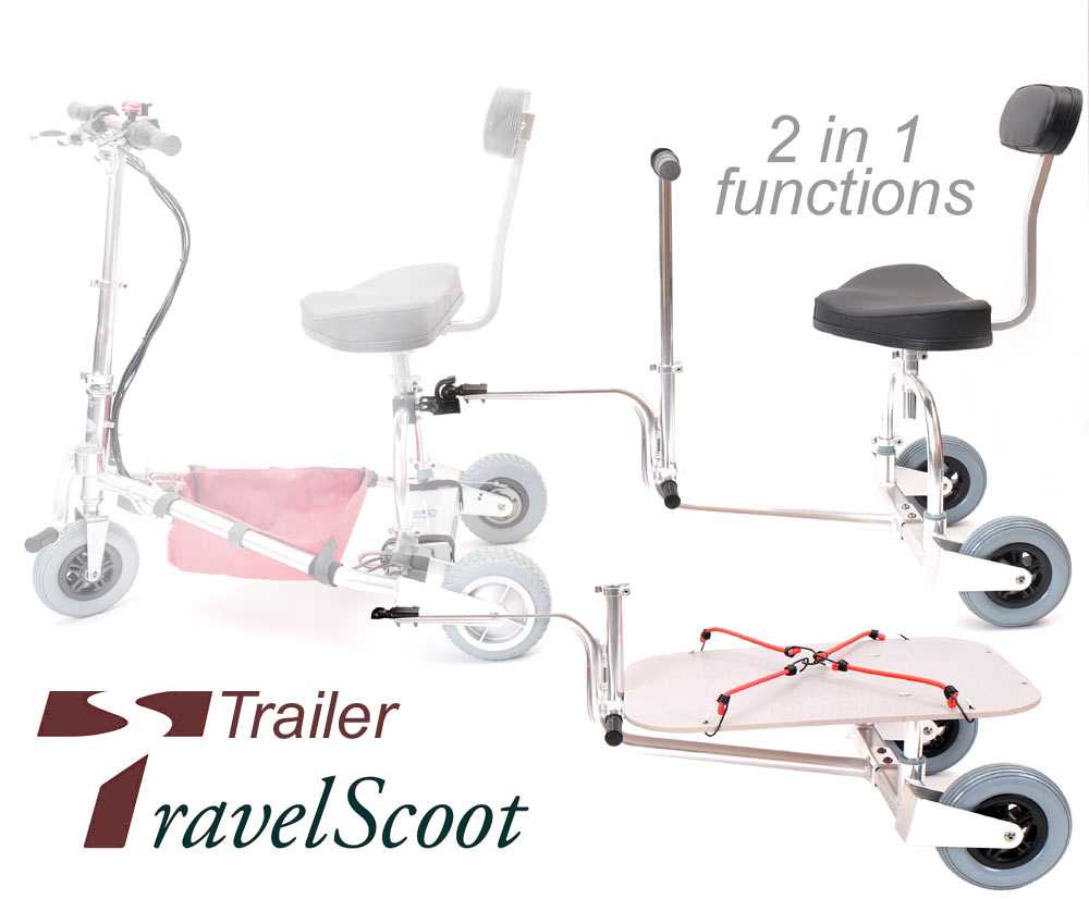 TRAVELSCOOT® 2in1 Trailer &  Personenanhaenger für Escape VERLEIH
