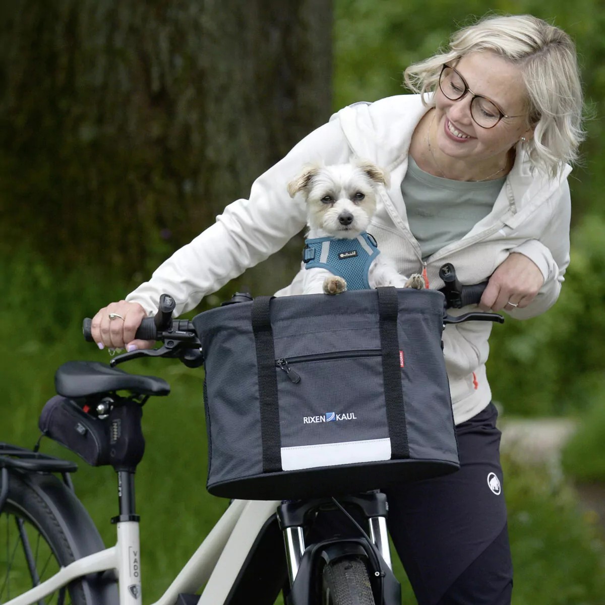 KLICKfix®  Korbtasche Doggy Hundefahrradtasche