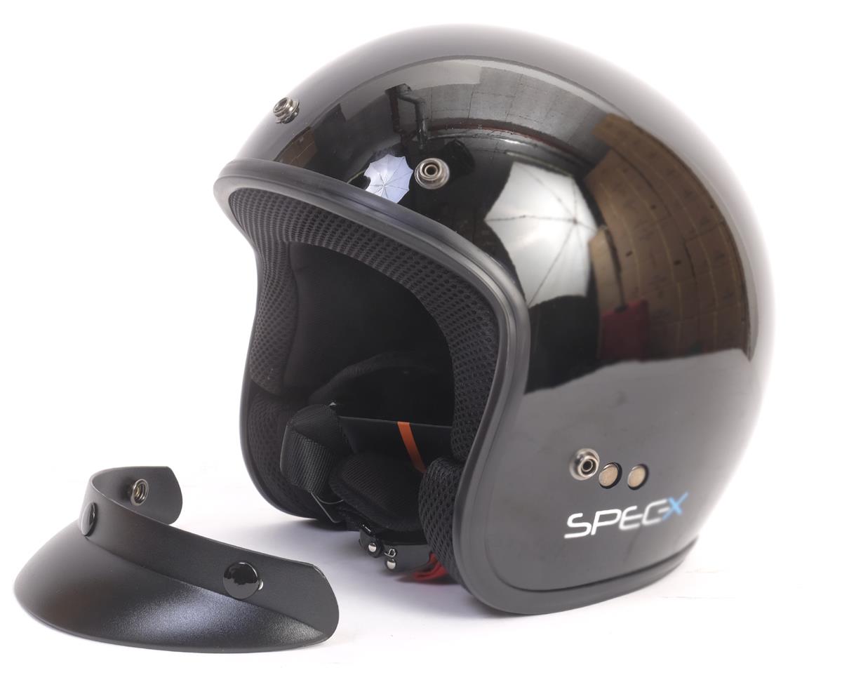 SPEC-X Jethelm schwarz - XL 61-62 cm