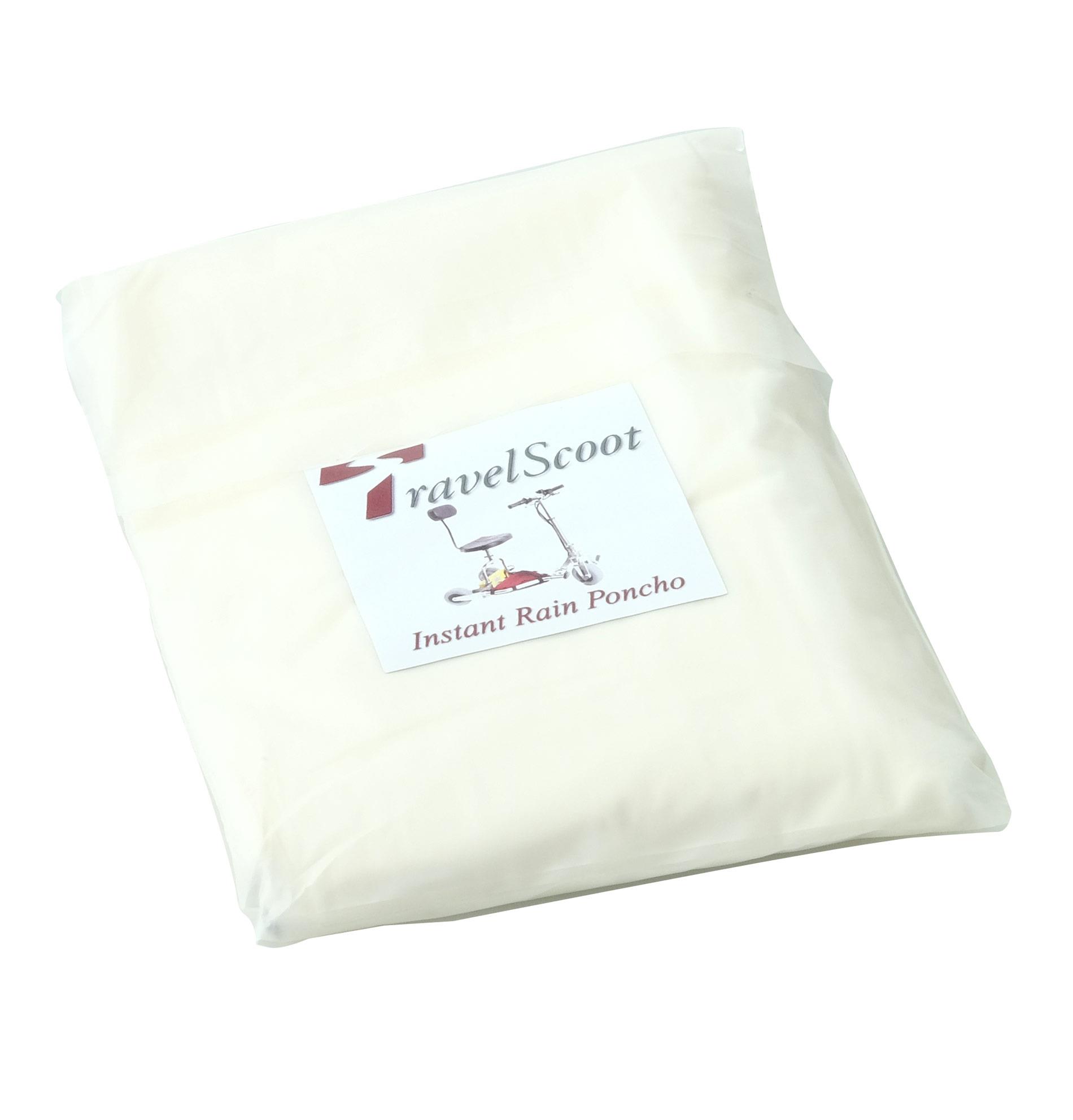 TRAVELSCOOT® Instant Rain Poncho - jetable - compostable - agréable !