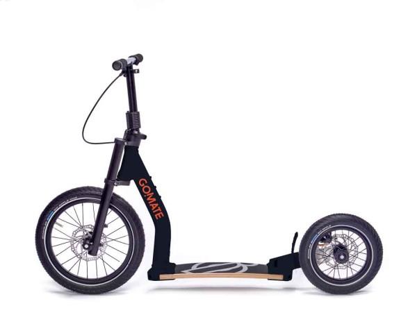gomate TR1 stæp Tretroller - schwarz