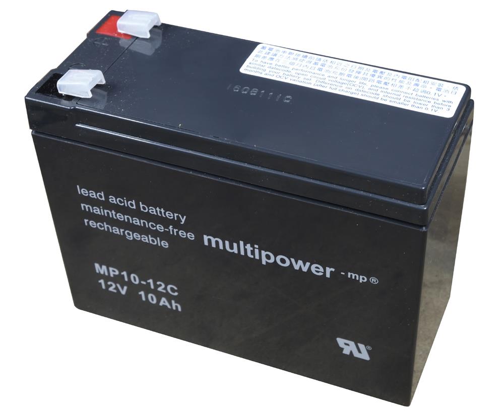 12V 10Ah Bleivliesakku Multipower Zyklentyp Multipower