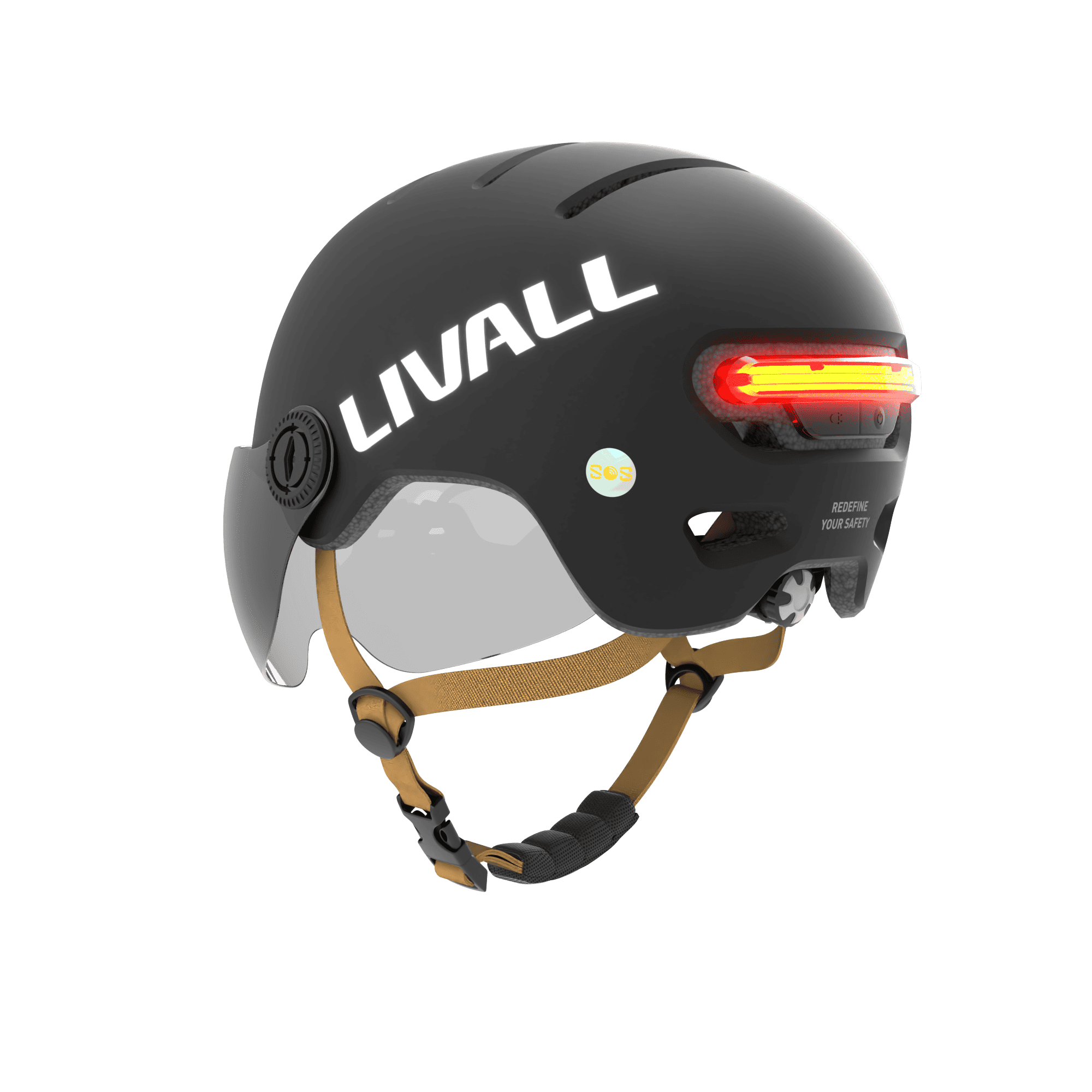 LIVALL L23 zugelassener S-Pedelec Helm (NTA 8776) - schwarz L 57-61