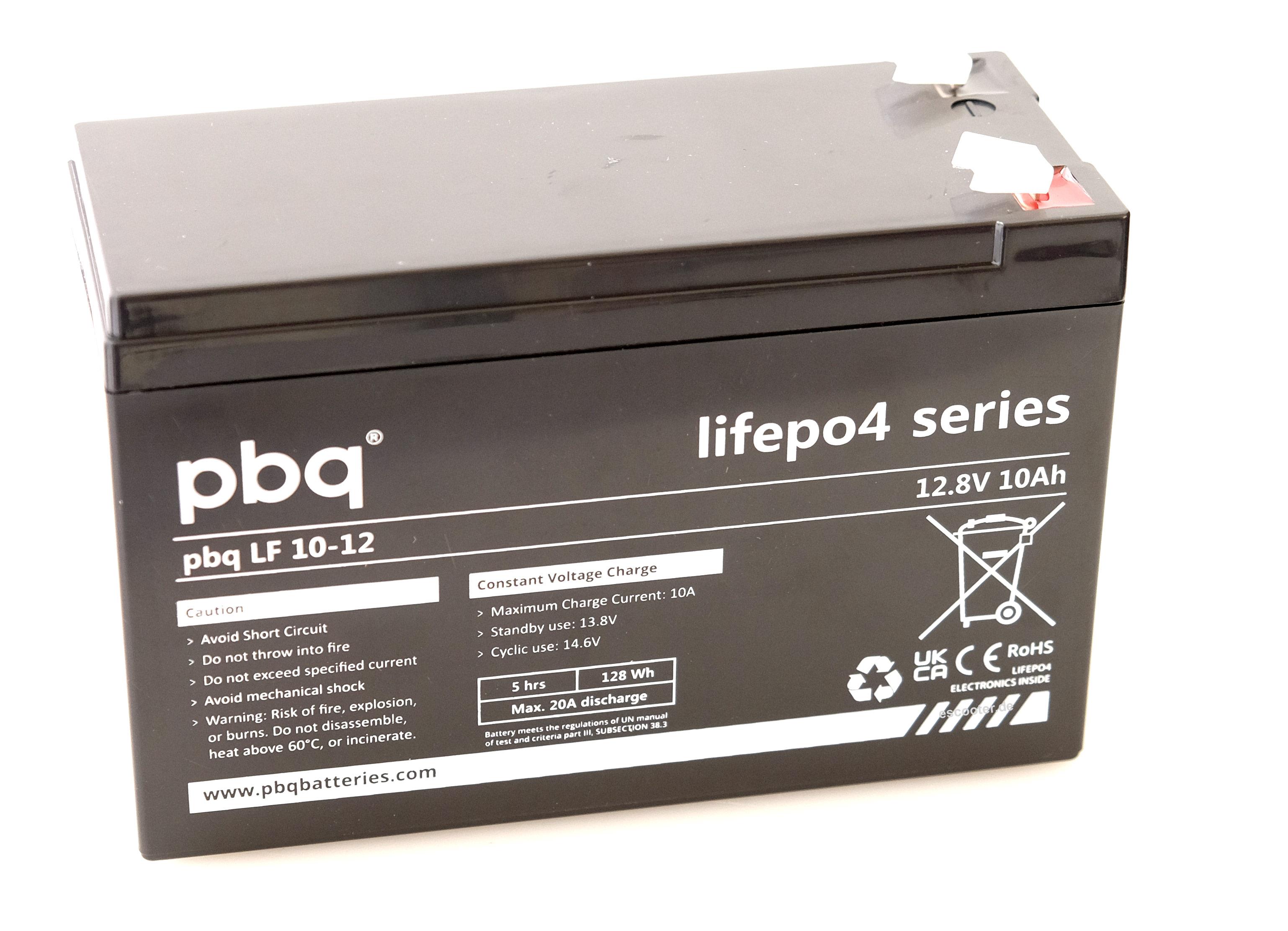 12,8V 10Ah pbq Lithium 128 Wh LiFePO4