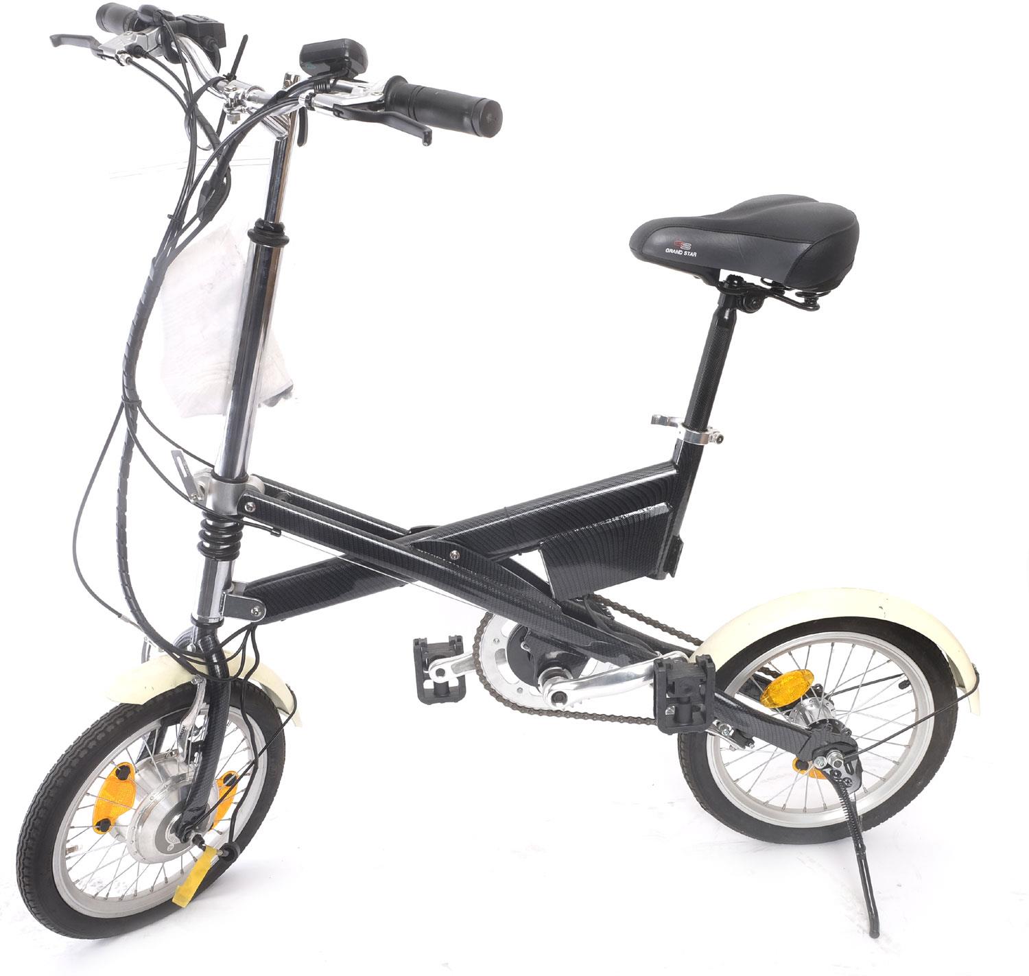 X-BIKE im Carbonlook Faltelektrobike - ohne Akku - ohne Gewähr