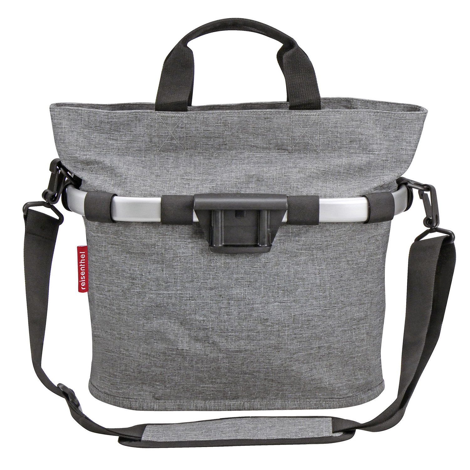 KLICKfix Reisenthel Bikebasket Oval S - twist silber
