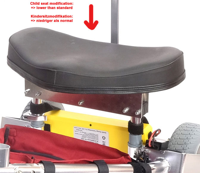 TRAVELSCOOT® Kindersitz Sonderumbau