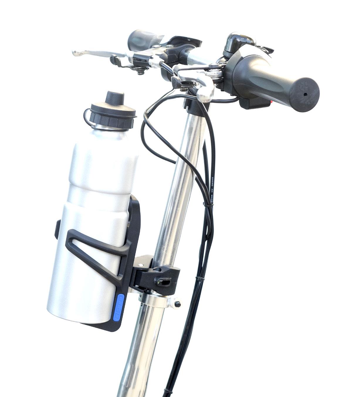 Trinkflaschenhalter mit Schnellmontageklammer - mit Aluflasche 750 ml