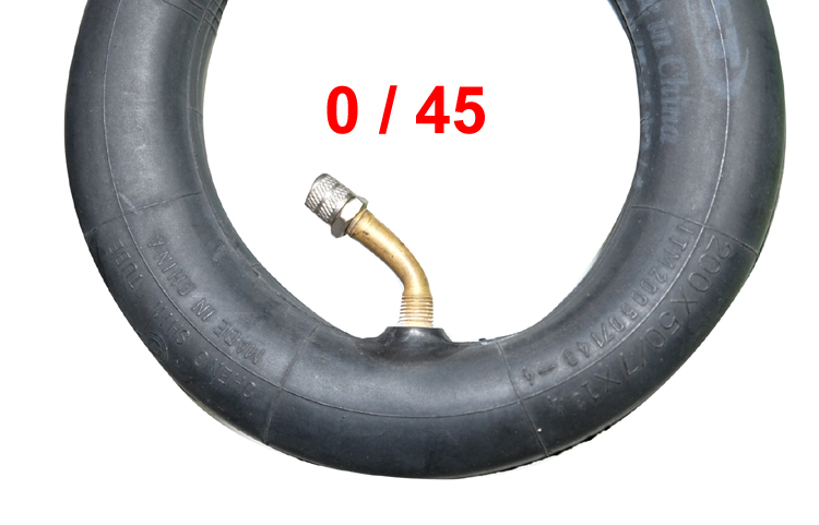 6 x 1 1/4 Schlauch (schraeges 45° Autoventil 0° in Laufrichtung)