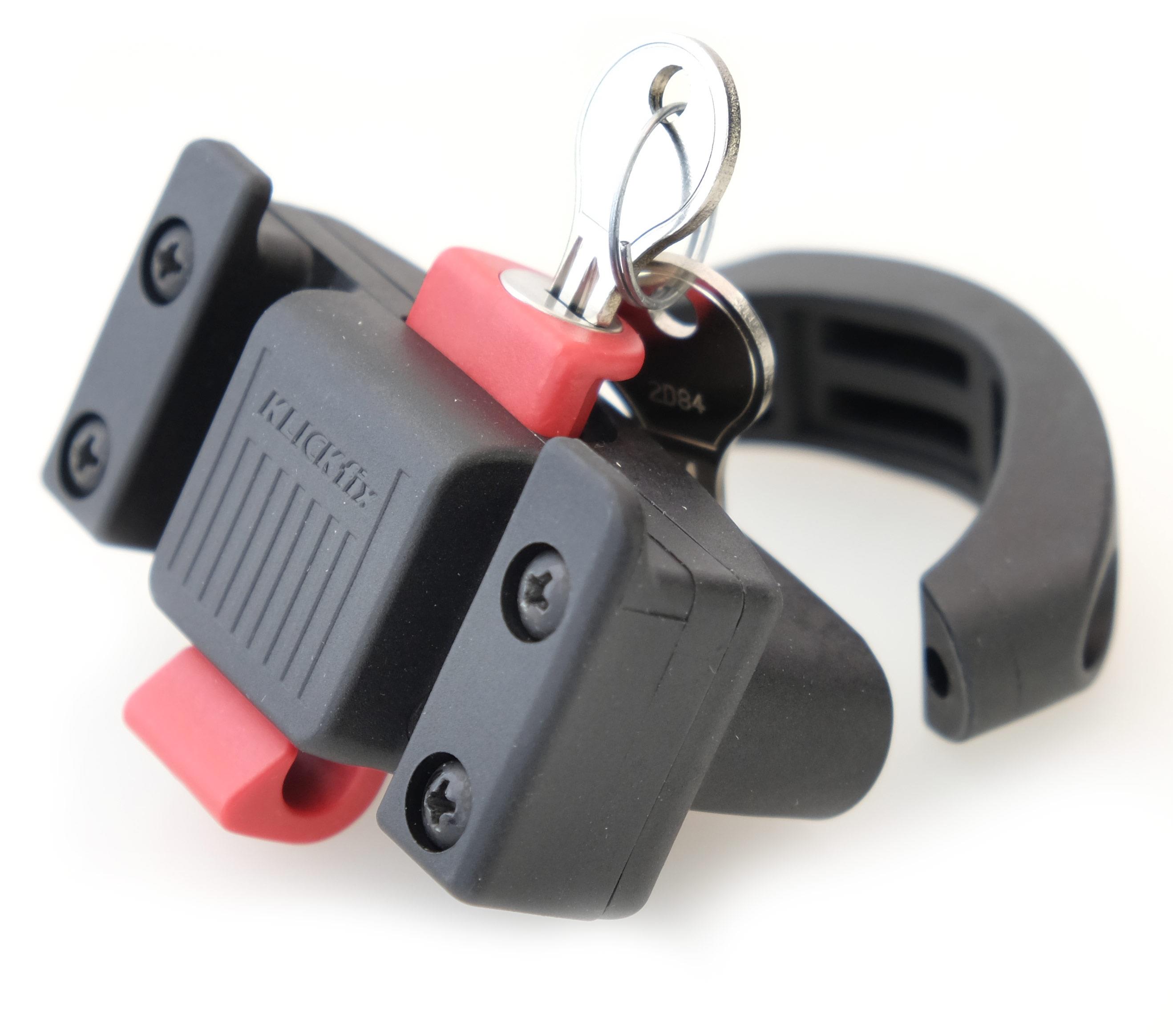 KLICKfix® Lenker Adapter Caddy Oversized vertikal Ø 36 - 55 mm - mit Schloss Variante: Mit Schloss