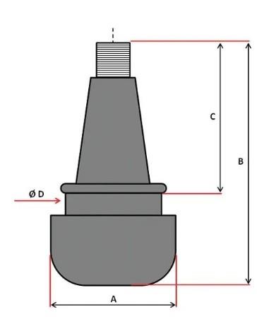 Tubeless Miniventil - snap in 8,8 mm Ventilloch
