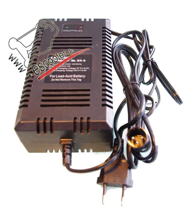 24V 3A Charger Ladegerät Pb Bleiakku - XLR