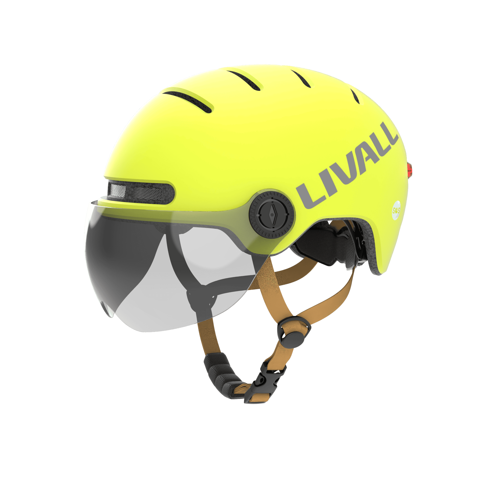 LIVALL L23 zugelassener S-Pedelec Helm (NTA 8776) - signalgelb L 57-61 Colour: Yellow / Head circumference: L 57-61 cm