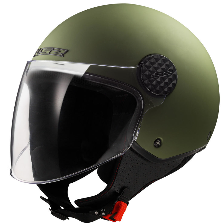 HELM LS2 Jethelm OF558 Sphere II Solid - grün
